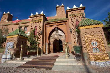 Entrance of a Riad iin Morocco clipart