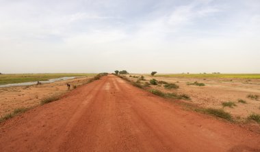 Country road in Mali clipart