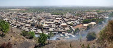 View of Bamako the city clipart