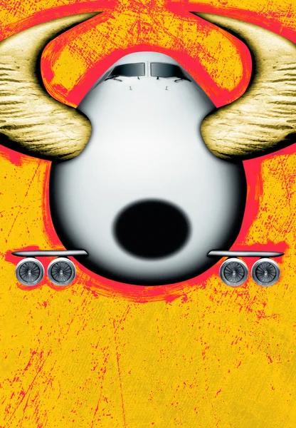 Bull plane — Stock Photo, Image
