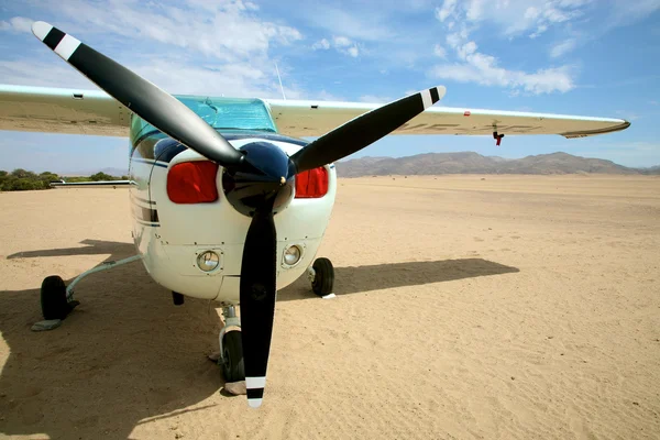 Small safari airplane — Stock Photo, Image
