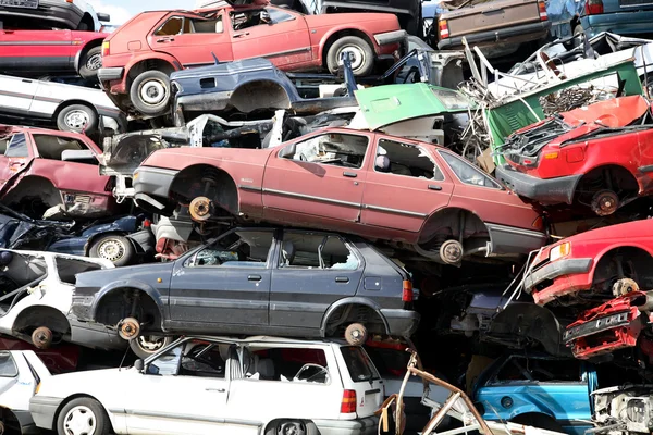 Reciclagem de carros — Fotografia de Stock