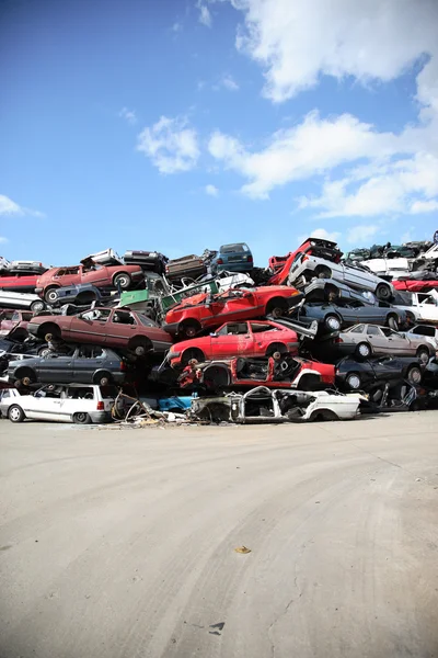 Återvinning av bilar — Stockfoto