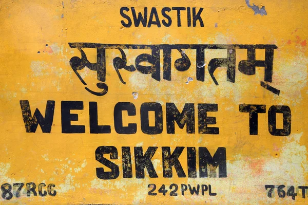 Merci, encore une fois signe de visite au Sikkim — Photo