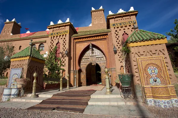Entrada de un Riad iin Marruecos — Foto de Stock