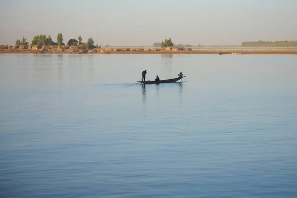 Cena de rio no Níger — Fotografia de Stock