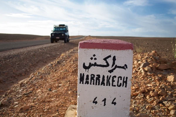 Marrakesch 414 km — Stockfoto