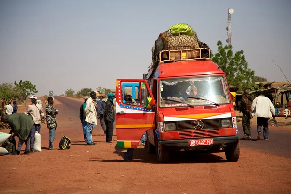 Loaded African min van — Stock Photo, Image