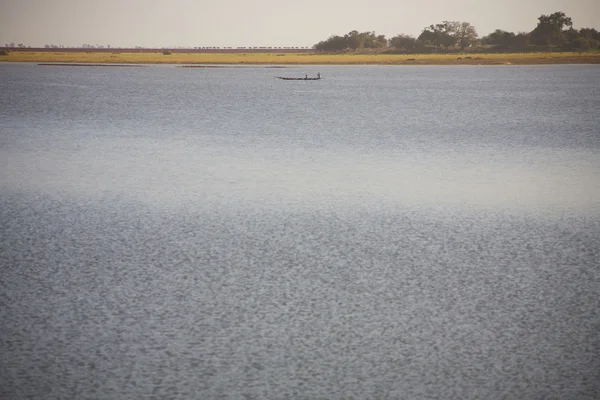 Scena del fiume sul Niger — Foto Stock
