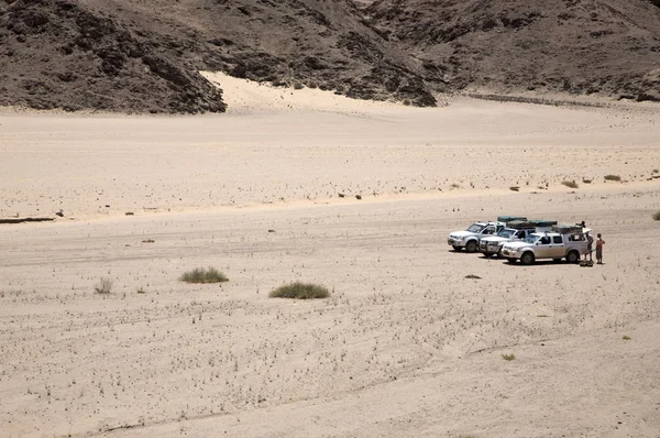 Оффроад в пустелі берег скелетів — стокове фото