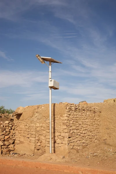 アフリカの太陽電池パネル — ストック写真