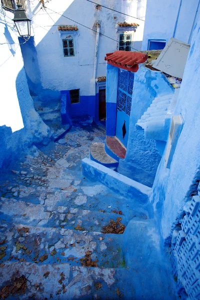 Small street of chefchaouen — Stock Photo, Image