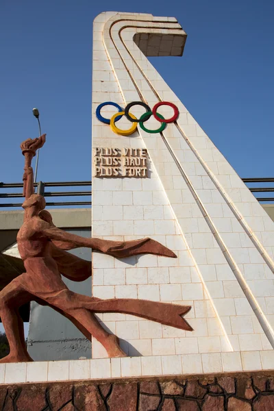 Olympic games sculpture — Stock Photo, Image