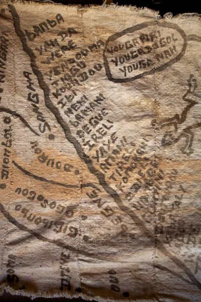 Χάρτης του βράχου της bandiagara — Φωτογραφία Αρχείου