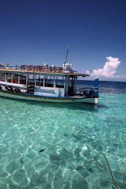 Ship in the Maldives clipart