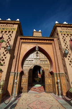 Entrance of a Riad iin Morocco clipart