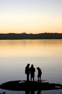 Lake in Patagonia clipart