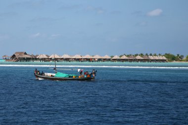 Ship in the Maldives clipart