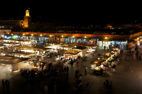Piazza Djamaa El Fna a Marrakech — Foto Stock