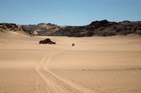A csontváz partján sivatagban Offroad — Stock Fotó