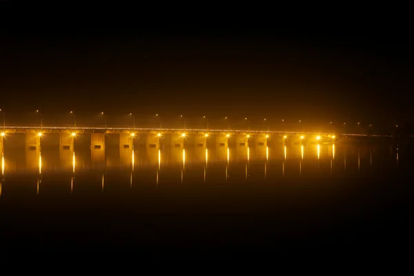Pont des martyrs Bridge at night — Stock Photo, Image