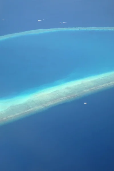 Vista aérea das Maldivas — Fotografia de Stock
