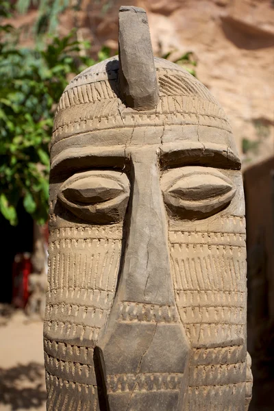 Αφρικανική μάσκα & έργο τέχνης — Φωτογραφία Αρχείου
