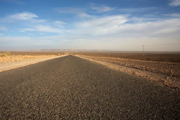 Die weniger befahrene Straße in Marokko — Stockfoto