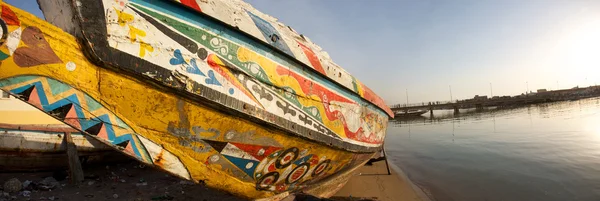 Bateaux de pêcheurs à Saint Louis — Photo
