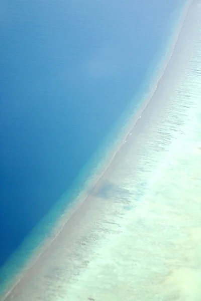 stock image Aerial view of the Maldives