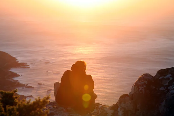 Lovers in cape point — Stock Photo, Image