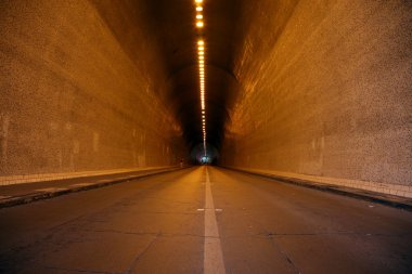 Endless tunnel in Budapest clipart