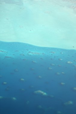 Maldivler havadan görünümü