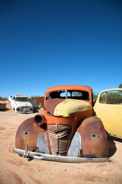 Old car in Namibia clipart