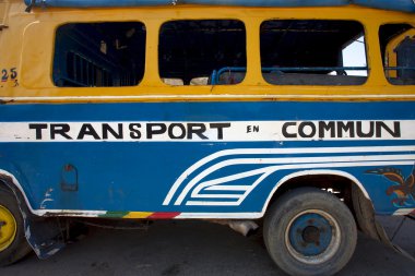 Bus in Senegal clipart