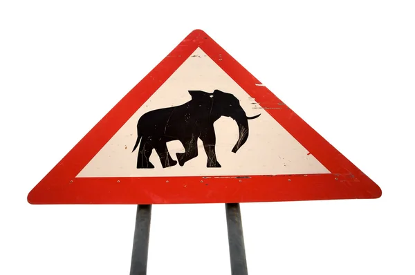 stock image Sign road with Animal warning