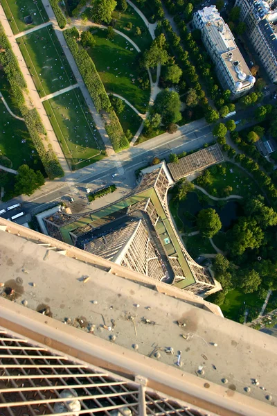 Вид с воздуха на Париж — стоковое фото