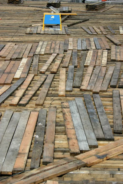 Wood floor in arena — Stock Photo, Image
