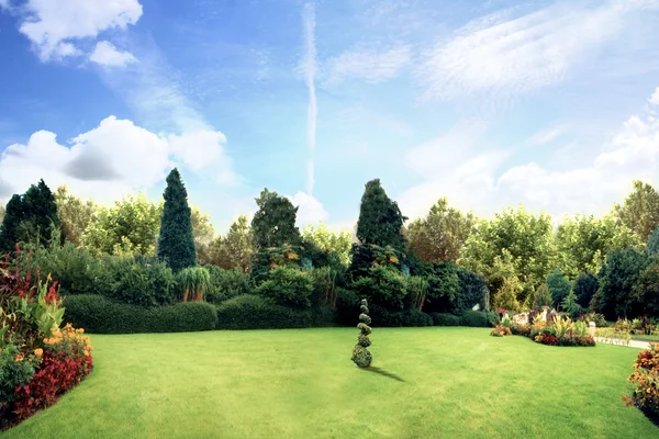 Anglická zahrada — Stock fotografie