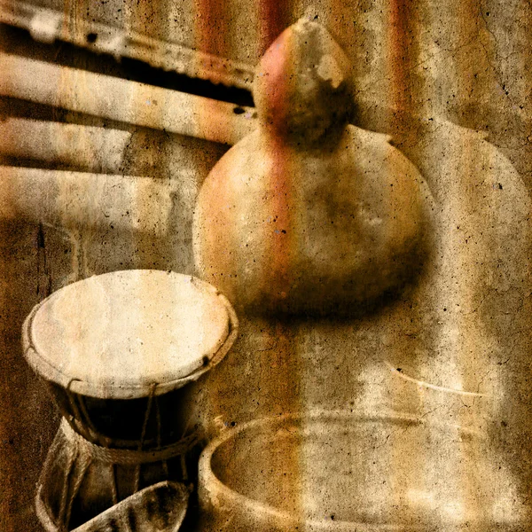 Instrumento musical africano — Fotografia de Stock