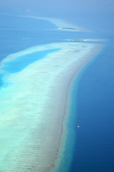 Luchtfoto van de Maldiven — Stockfoto