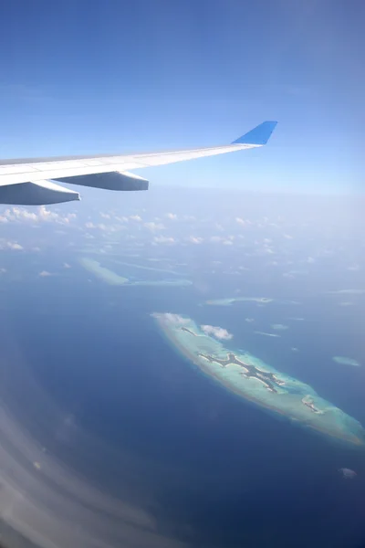 Flygfoto över Maldiverna — Stockfoto