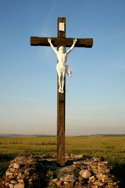 Jesus no lado do campo — Fotografia de Stock