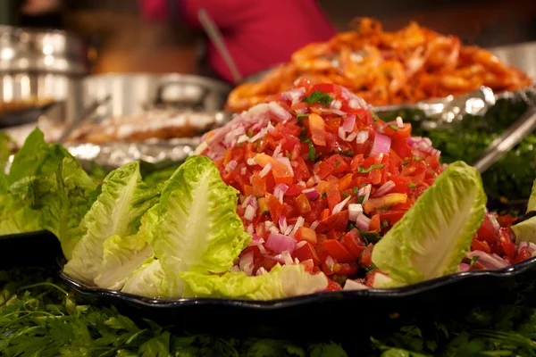 Salada marroquina com tomates — Fotografia de Stock