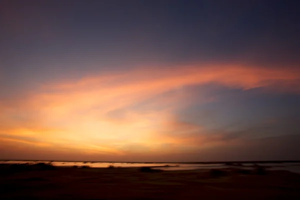 Закат в Мавритании — стоковое фото