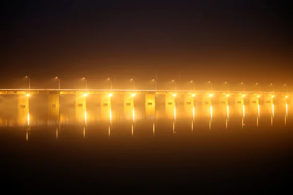 Pont des martyrs Bridge at night — Stock Photo, Image