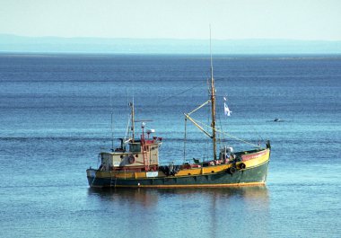 Old fishing boat clipart