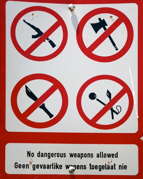 Silah yasak — Stok fotoğraf