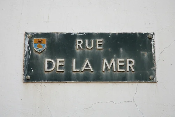 Letrero en Francia — Foto de Stock