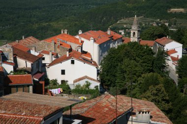 The village of Motovun clipart